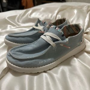 Hey Dude shoes - boho light denim